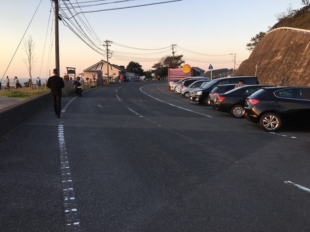 真玉海岸の駐車場