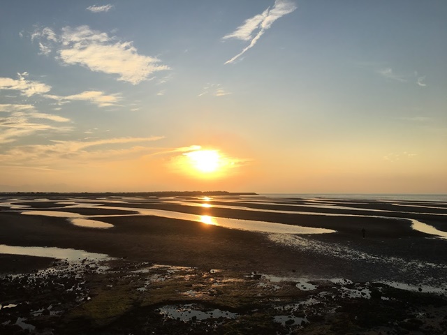 真玉海岸の夕日