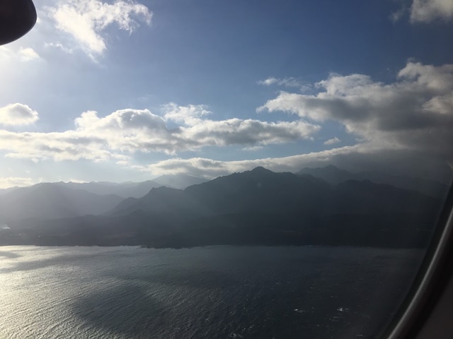 飛行機からみた屋久島