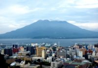 鹿児島市内と桜島